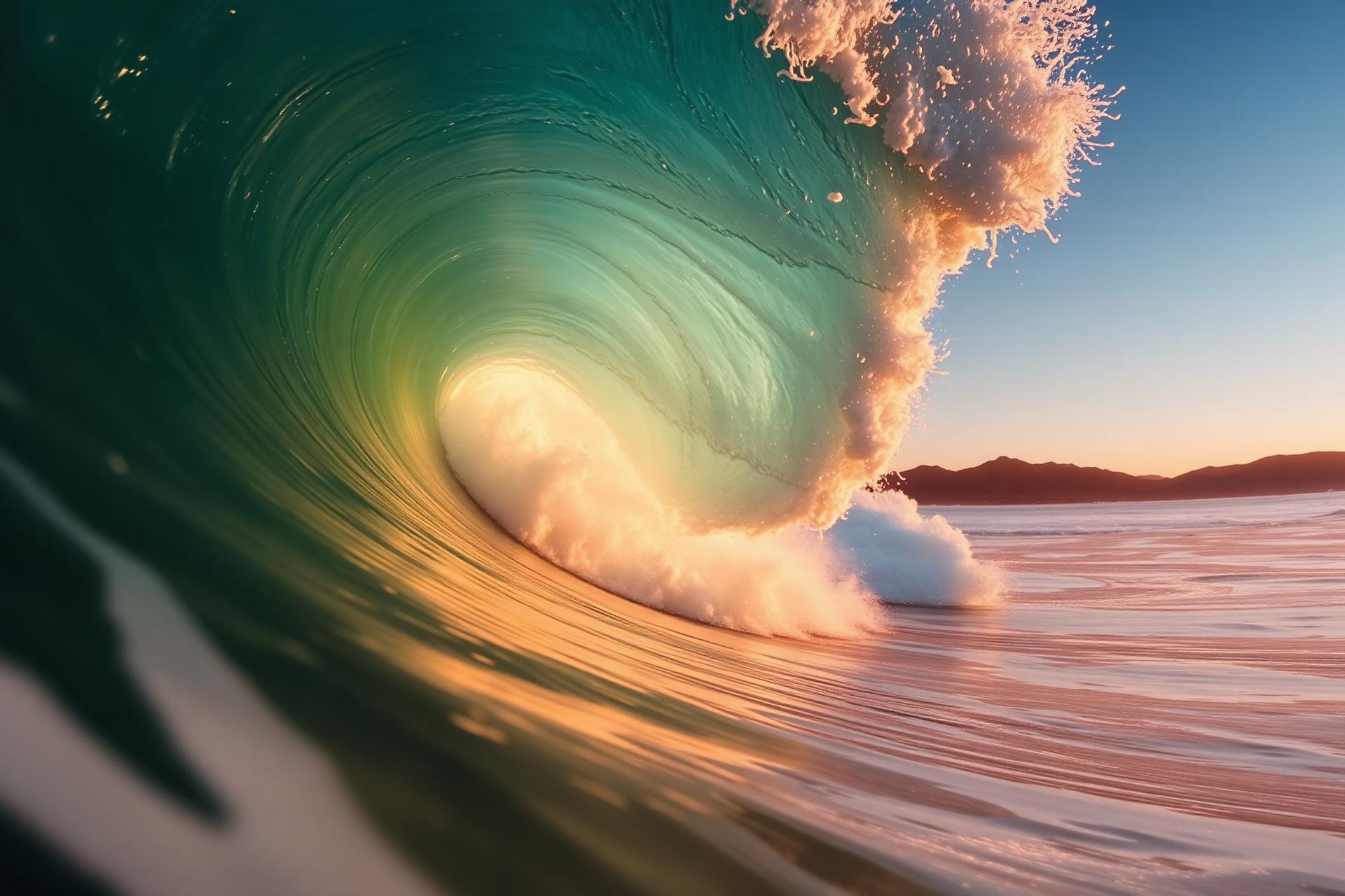 Vague parfaite à Agadir